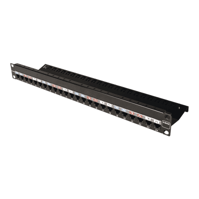Patch Panel Z-Max, de 24 Puertos, Modular (Vacío), Plano, 1UR