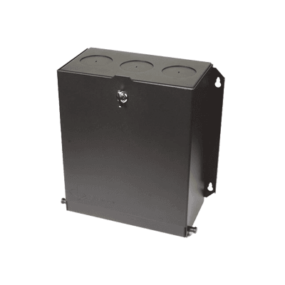 Caja de Zona (Punto de Consolidación), de 24 Puertos, Ideal para Soportar Cableado en una Gran Variedad de Áreas de Trabajo, Compatible con Conectores MAX, Z-MAX, o TERA, Color Negro
