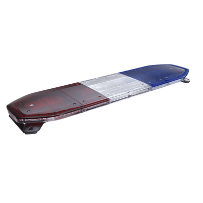 Barra de luces de 48", 216 LED, Dual Color, Programable, Rojo/Azul/Ámbar/Claro, Ideal para Equipar Unidades de Seguridad Publica con Domos Rojo, Claro y Azul