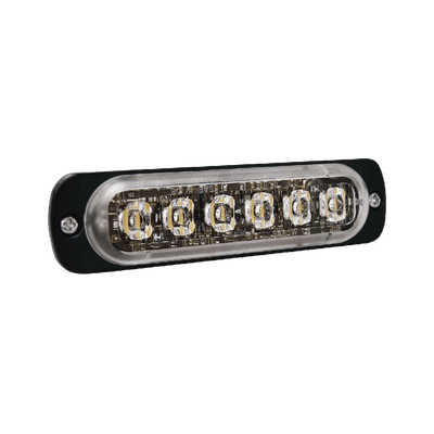 Luz Auxiliar de 6 LED, Azul, Lente Transparente, SAE
