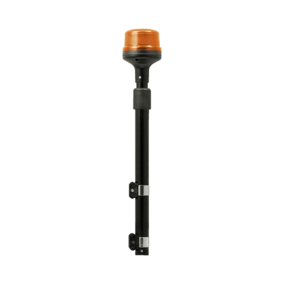 Luz Telescópica para Motocicletas de 8 LED, Ambar, Lente Ambar, SAE