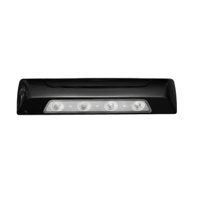 Luz Auxiliar de Escena de 4 LED, Blanco, Lente Transparente, Bisel Negro