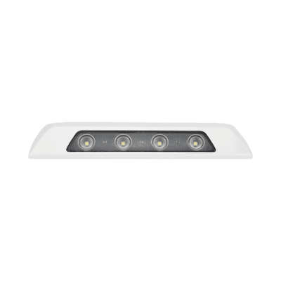 Luz Auxiliar de Escena de 4 LED, Blanco, Lente Transparente, Bisel Blanco