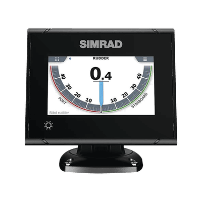 Instrumento Náutico Simrad I3005 / Pantalla Táctil a Color 5 de Pulgadas / Hasta 8 Funciones Simultáneas / Indicador de Ángulo de Timón / Repetidor de Rumbo / Indicador de Velocidad de Giro / Indicador de Paso de
