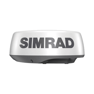 Radar Náutico HALO20 / Tecnología de Compresión de Pulsos / Alcance de 24 Millas Náuticas / Antena Domo de 61 cm / Seguimiento MARPA / Modos Puerto, Altamar y Clima / InstantOn™ / Bajo Consumo Energético