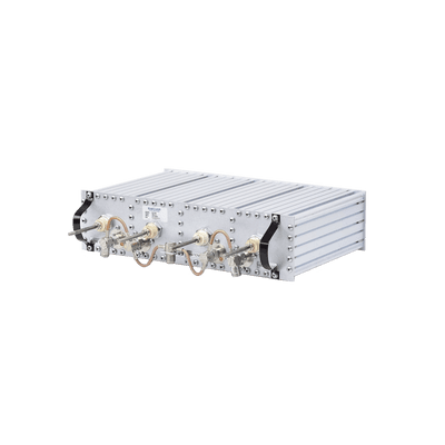 Duplexer Pasa Banda-Rechazo de Banda / 406-512 MHz / 4 Cavidades 4" (10.2 cm) / Separación 5 MHz / 350 Watt / Conectores N Hembra / 3U Rack