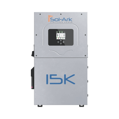 Inversor Hibrido SOL-ARK, 15 Kw, 220 Vcc, Fase Dividida, IP65, Entrada de Baterías a 48 Vcc