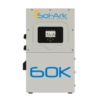 Inversor Hibrido Interactivo SOL-ARK, 60 Kw, 480 Vcc, 3 fases, IP65, Entrada de Baterías a 160-800 Vcc
