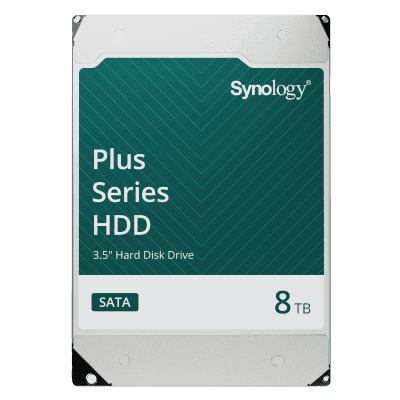 Disco Duro SATA de 3.5" Serie Plus | Capacidad 8TB | Tecnología CMR | MTBF de 1.2 Millón de Horas | Carga de Trabajo de 180 TB/Año | Compatible con Synology DSM.