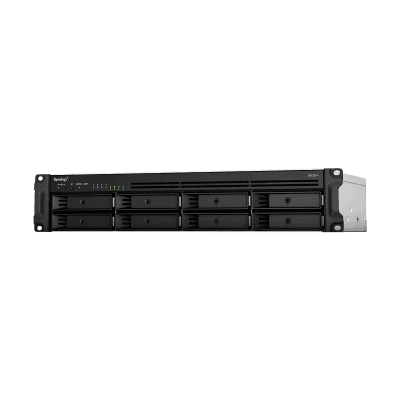 Servidor de Almacenamiento en Red RackStation RS1221+ | 8 Bahías | Expansión a 12 Bahías | CPU AMD Ryzen V1500B | 4 GB DDR4 ECC | RAID Soportado | 10/25GbE | Synology High Availability | Protección de Datos Integral.
