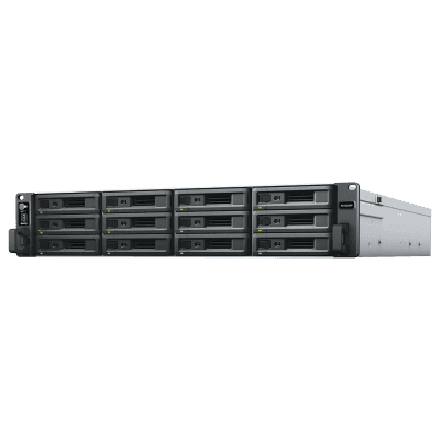 Unidad de Expansión RX1223RP | 12 Bahías HDD/SSD SATA 3.5" o 2.5" | Fuente de Alimentación Redundante | Compatible con Synology DSM | Plug-and-Play.