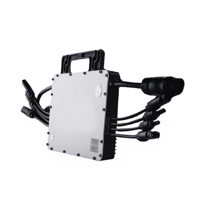 Microinversor 1500 W para Interconexión a Red Eléctrica 220V,  IP67, Con Cable Troncal Incluido, Para 4 Modulos de Hasta 470 W