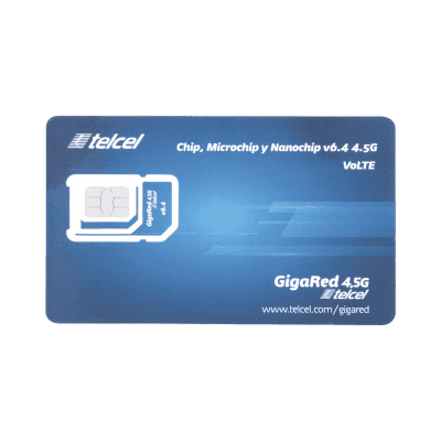 SIM SYSCOM 2 GB mensual para dispositivos móviles 3G/4G (Telcel) 1 año de servicio (solo datos)