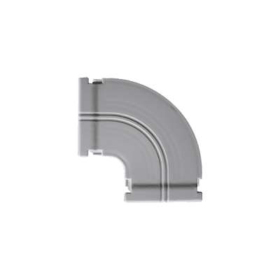 Curva horizontal 90 º color blanco para canaleta DX10000.00