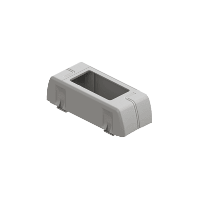 Porta equipamiento linea X rectangular para canaleta DX10000.00