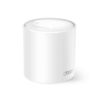 Router Inalámbrico MESH Interior para Hogar / Doble Banda Wi-Fi 6 AX3000 Mbps / 2 Puertos WAN/LAN 2.5GE / 3 Antenas Internas / MU-MIMO 2X2 con OFDMA / Administración Mediante la App Deco (iOS, Android) / Protección HomeShield