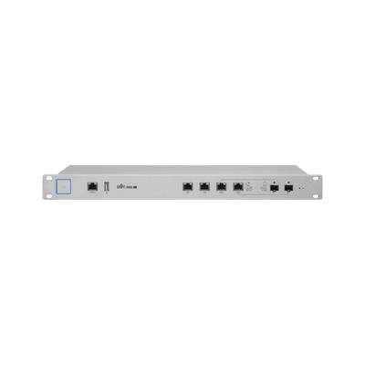 Ruteador UniFi para medianas y grandes empresas con funciones de firewall, soporta balanceo de carga y Fail Over entre 2 WAN