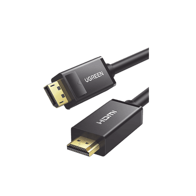 Cable DP Macho a HDMI Macho | Longitud 5 Metros (16.40 Pies) | Soporta 4K@30Hz | Soporta 3D | Cobre EstaÑado 28AWG | Blindaje Interno MÚltiple | TransmisiÓn Unidireccional | BotÓn de LiberaciÓn | Chip de Última GeneraciÓn.