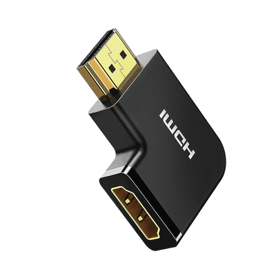Adaptador HDMI Tipo L Macho a Hembra / Hacia Abajo / HDMI 2.0 4K@60Hz / Proporciona Flexibilidad Sin Doblar los Cables HDMI