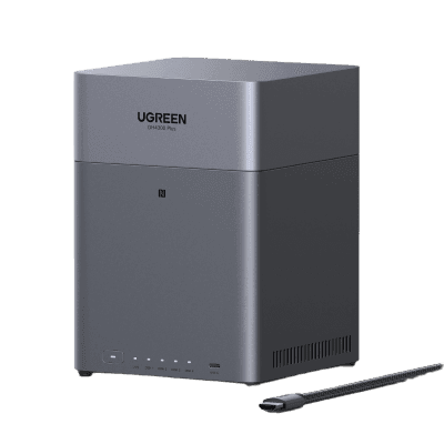 NAS UGREEN NASync DH4300PLUS  / 4 Bahías SATA / Procesador RK3588C 8 GB RAM / 2.5GbE Puerto / HDMI 4K / USB 3.2 Type-C / RAID 0/1/5/6/10 / Acceso Remoto UGREENlink
