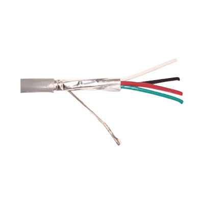 Cable 4 x 16 AWG / Blindado / 305 Metros (1000 Pies) / Riser / UL / Color Gris / Hecho En México