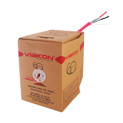 2 X 16 AWG / Incendio / FPLR / Blindado / 305 Metros (1000 Pies) / Alambre / Hecho en México