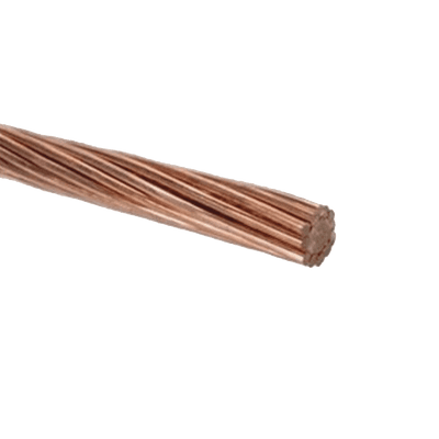 100 m / 1/0 AWG / Cable Eléctrico / Cobre Desnudo / Semiduro 7 Hilos