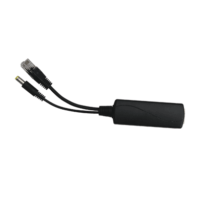 Splitter PoE WI-TEK / Entrada 802.3af/at hasta 30W / Salida 12 Vcc 2A (24W) / Para cámaras IP sin PoE