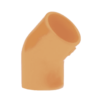 Codo de 45 Grados para Tubería de ¾” / para Detectores de Humo por Aspiración VESDA / Caja con 10 Piezas