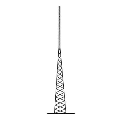 Torre Autosoportada Tubular ROHN de 52 metros Linea SSV HEAVY DUTY.