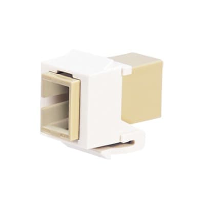 Módulo Acoplador SC Simplex, para Fibra Óptica Monomodo OS1/OS2, Tipo Keystone, Color Blanco
