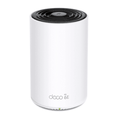 Router Inalámbrico MESH Interior para Hogar / Doble Banda Wi-Fi 6E AX5400 Mbps / 1 Puerto 2.5G WAN/LAN / 2 Puertos 1G WAN/LAN / 4 Antenas Internas / Administración Mediante la App Deco (iOS, Android) / Protección HomeShield